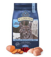 Blue Buffalo Wilderness Adult Cat Indoor Chicken Recipe Grain-Free Dry Cat Food 