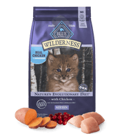 Blue Buffalo Wilderness Kitten Chicken Recipe Dry Cat Food 