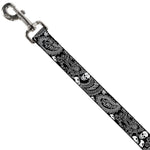 Dog Leash - Bandana/Skulls Black/White