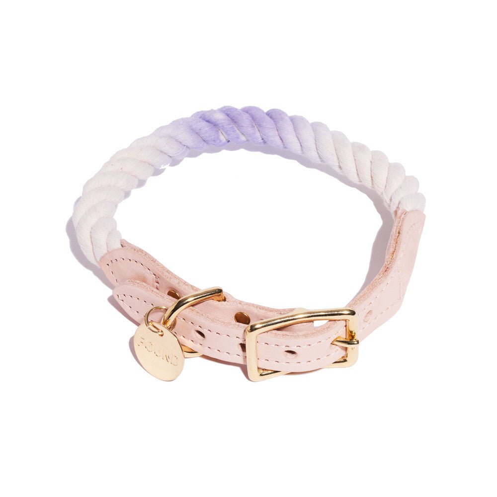 Dog Collars Premium Wisteria Ombre Cotton Rope Cat & Dog Collar