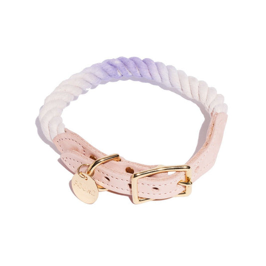 Dog Collars Premium Wisteria Ombre Cotton Rope Cat & Dog Collar