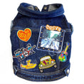 Load image into Gallery viewer, Rock Star (The Beatles) Abbey Lane (Large) Denim Dog Jacket for dogs
