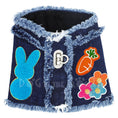 Load image into Gallery viewer, Peep Bunny Denim Harness Vest for dogs
