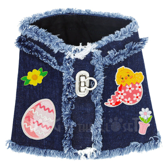Pastel Easter Denim Harness Vest alternate view