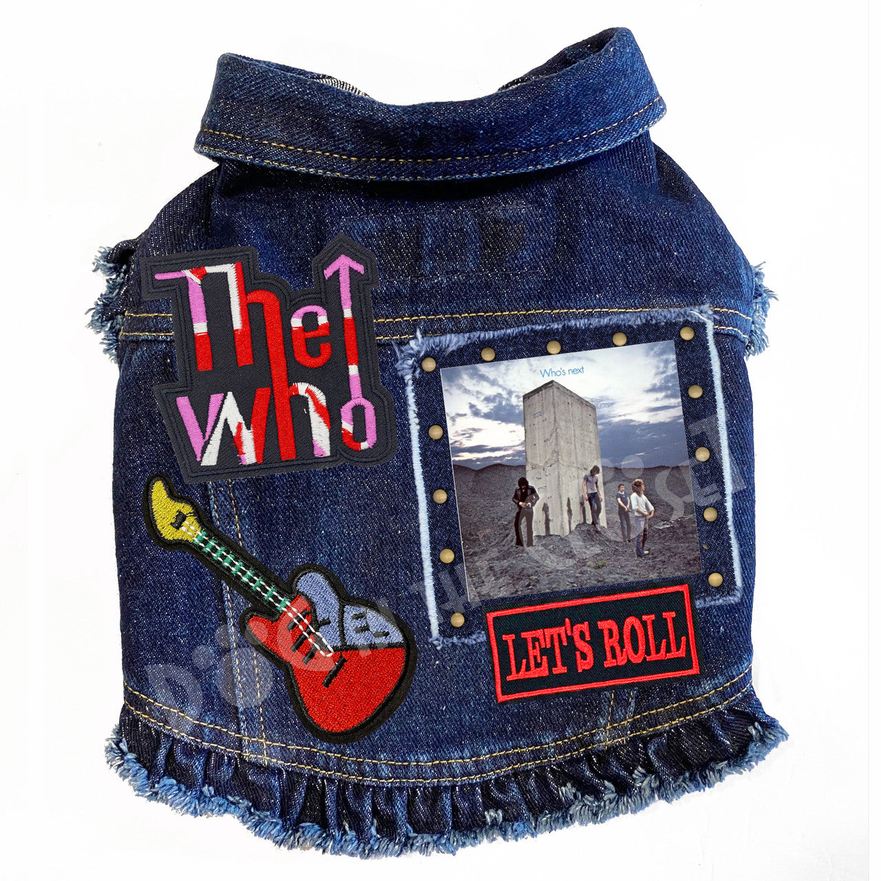 Rock Star - The Who -Who's Next Denim Dog Jacket alternate view