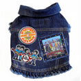 Load image into Gallery viewer, Rock Star (The Beatles) Sgt. Pepper Denim Dog Jacket alternate view
