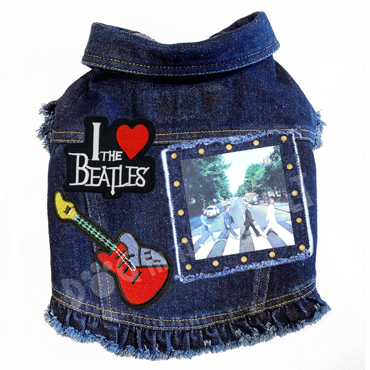 Rock Star (The Beatles) Abbey Lane Denim Dog Jacket alternate view
