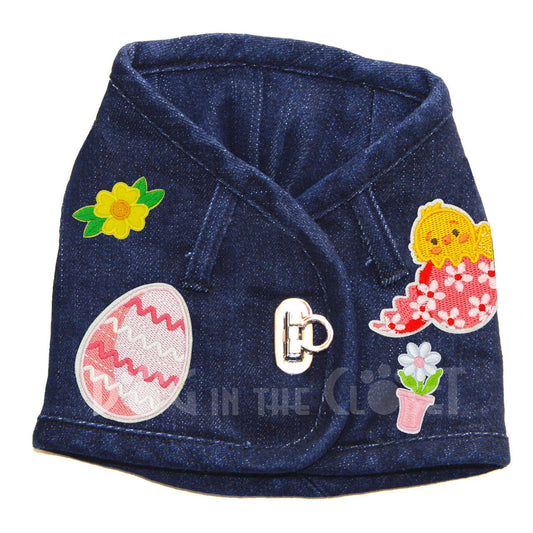Pastel Easter Denim Harness Vest alternate view