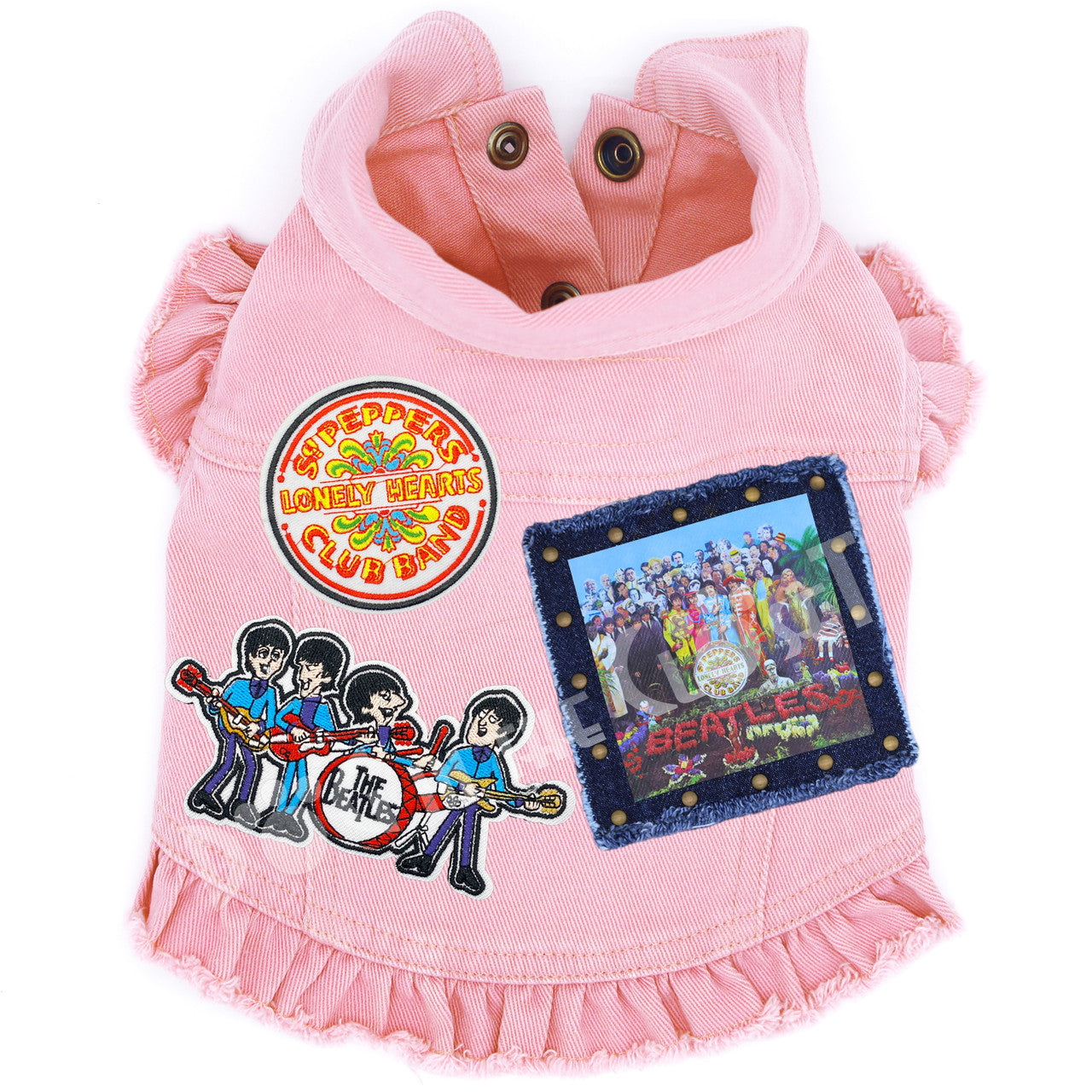 Rock Star (The Beatles) Sgt. Pepper Denim Dog Jacket for dogs