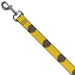 Dog Leash - Brown Bear Repeat Yellow