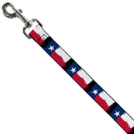 Dog Leash - Texas Flag Painting