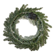 Kurt Adler 24-Inch Battery-Operated Warm White LED Vail Pine Wreath