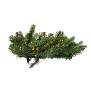 Kurt Adler 18-Inch Battery-Operated Prelit Warm White LED Noble Fir Wreath