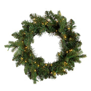Kurt Adler 18-Inch Battery-Operated Prelit Warm White LED Noble Fir Wreath