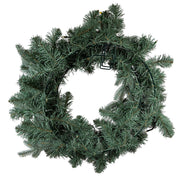 Kurt Adler 24-Inch Battery-Operated LED Noble Fir Wreath With Warm White Lights