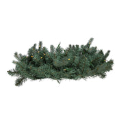 Kurt Adler 24-Inch Battery-Operated LED Noble Fir Wreath With Warm White Lights