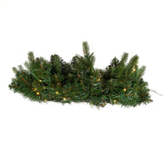 Kurt Adler 24-Inch Pre-Lit Warm White LED Noble Fir Wreath