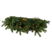 Kurt Adler 24-Inch Pre-Lit Warm White LED Noble Fir Wreath
