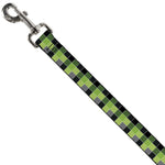 Dog Leash - Checker Mosaic Green