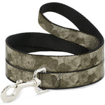 Dog Leash - Vivid Floral Collage2 Sepia