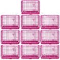 Load image into Gallery viewer, 24-42" Collapsible Pink Dog Crate RED24-42
