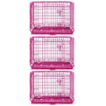 Load image into Gallery viewer, 24-42" Collapsible Pink Dog Crate RED24-42
