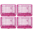 Load image into Gallery viewer, 24-42" Collapsible Pink Dog Crate RED24-42
