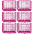 Load image into Gallery viewer, 24-42" Collapsible Pink Dog Crate RED24-42

