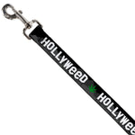 Dog Leash - HOLLYWEED Sign Skyline/Pot Leaf Black/Grays/White/Green