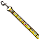Dog Leash - SpongeBob 10-Expressions Filmstrip Yellows/Black/White