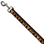 Dog Leash - Lilo and Stitch Halloween Stitch Dress Up Poses Black