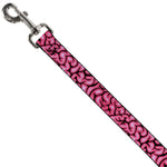 Dog Leash - Brains Black/Pink