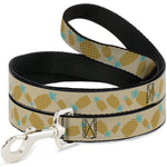 Dog Leash - Pineapples Rotating Tan