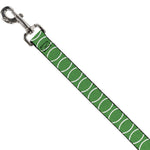 Dog Leash - Rings Camo Neon Green/White