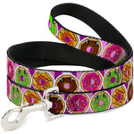 Dog Leash - Sprinkle Donut Expressions Pink