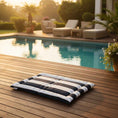 Load image into Gallery viewer, Bowsers Cabana Reversible Indoor-Outdoor Dog Mat in Yacht Club Stripe
