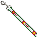 Dog Leash - COLFAX Green Stripe