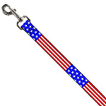 Dog Leash - Americana Stars & Stripes3 Red/White/Blue