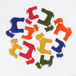 Yellow cotton dog gift toy