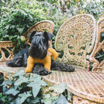 Yellow cotton dog gift toy