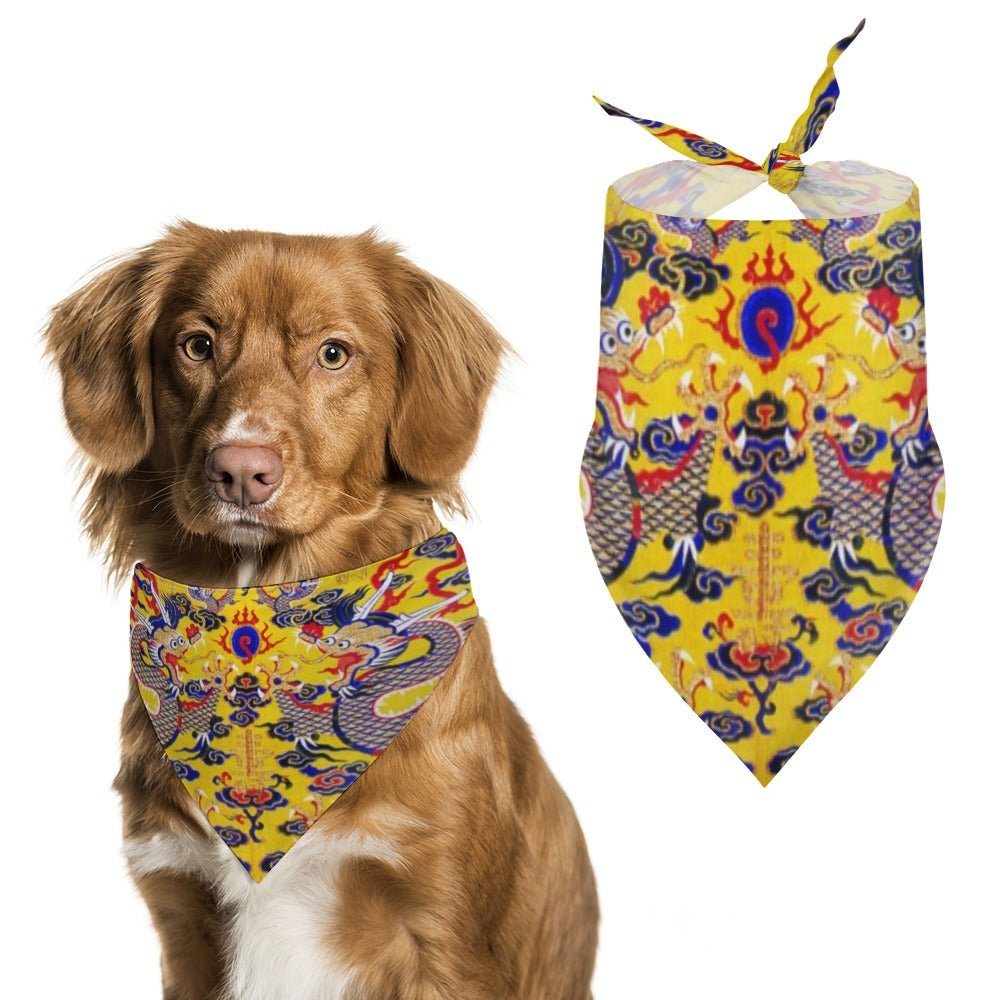 Yellow Imperial Dragon Pet Scarf