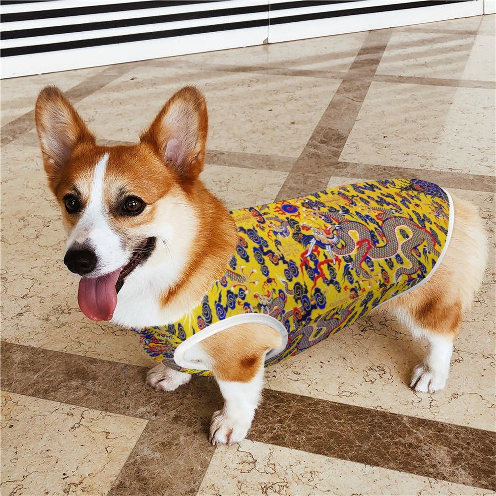 Yellow Imperial Dragon Pet Vest