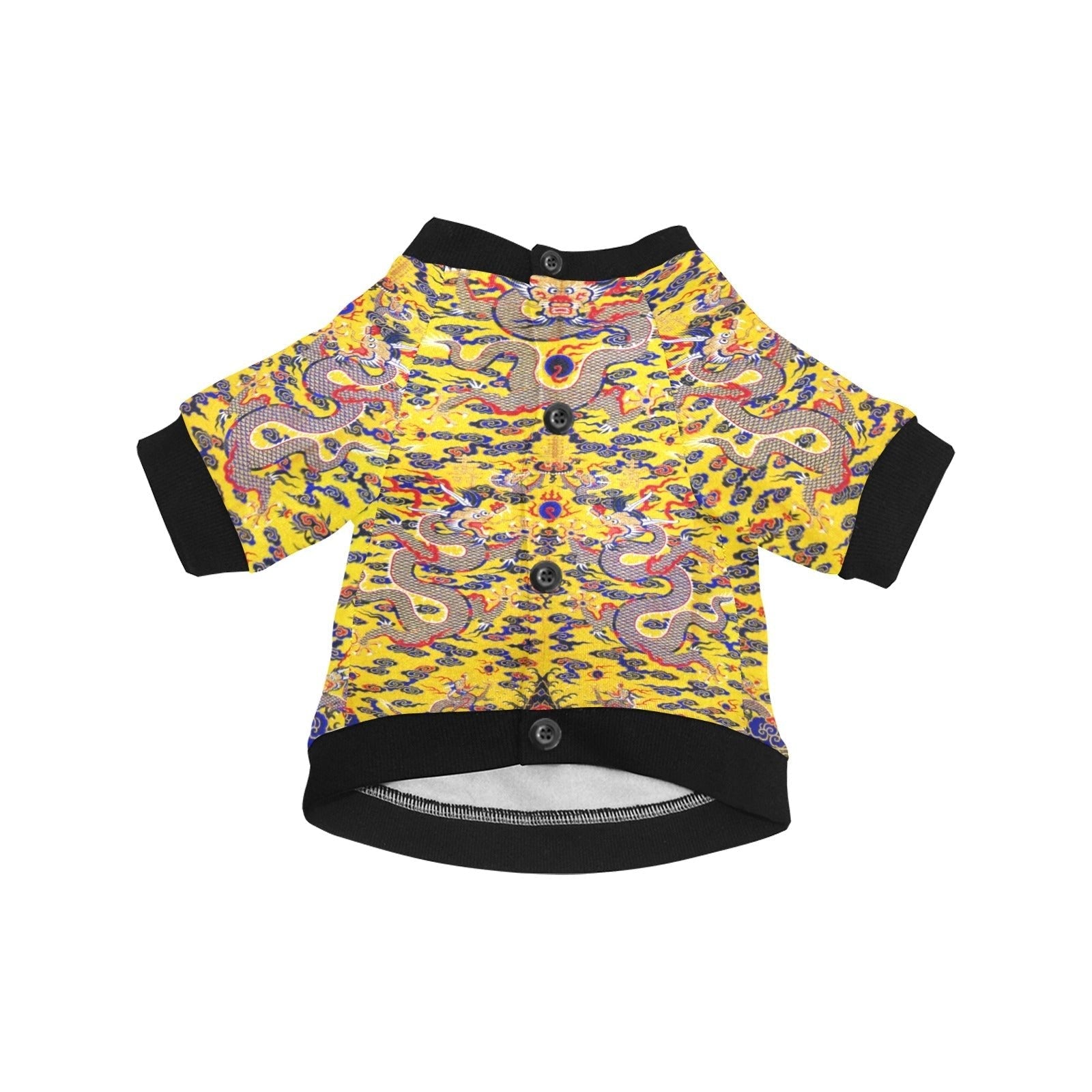Yellow Imperial Dragon Round Neck Shirt