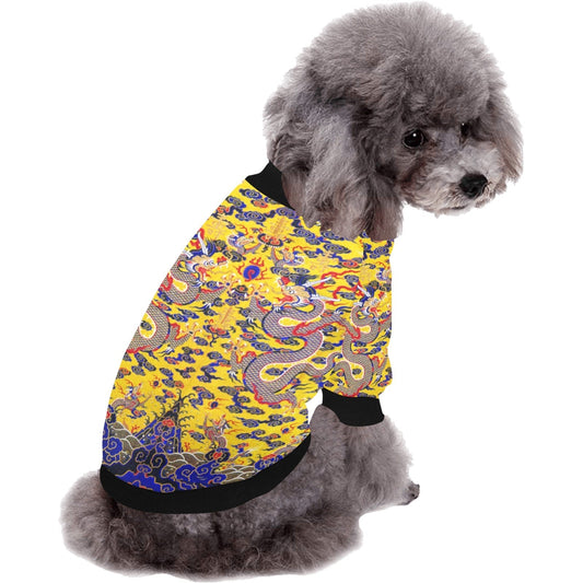 Yellow Imperial Dragon Round Neck Shirt