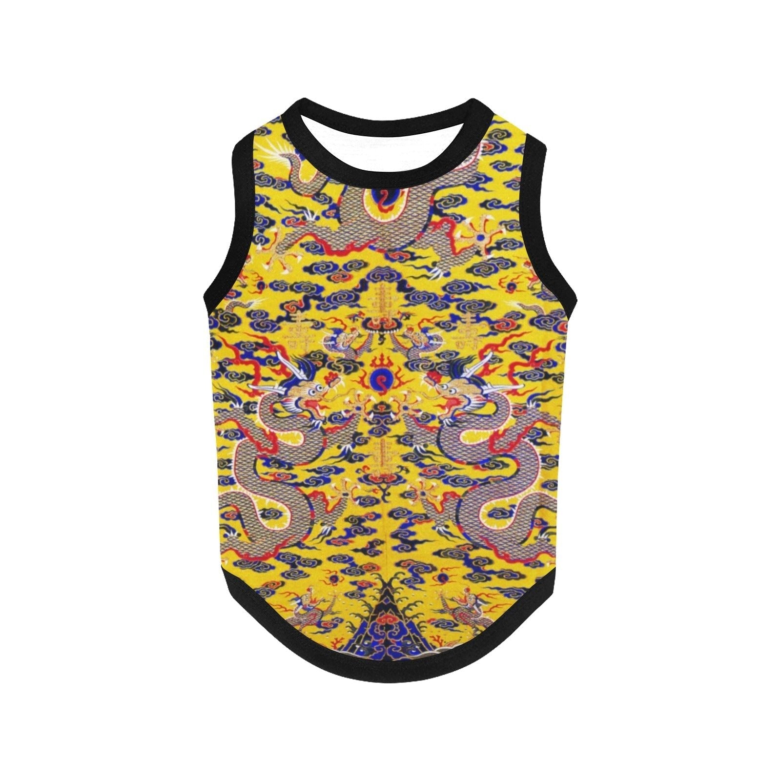 Yellow Imperial Dragon Tank Top luxury pet product from Southlake Paws