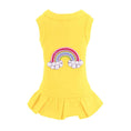 Load image into Gallery viewer, Rainbow Dog Cotton Crystal Dress - Designer Dog Clothes from Southlake Paws
