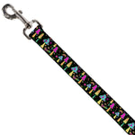 Dog Leash - Mushroom SHROOMY Garden Black/Multi Color