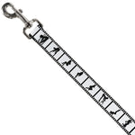 Dog Leash - Girls Posing Film Strip White/Black