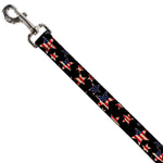 Dog Leash - Americana Stars & Flags Black/Red/White/Blue