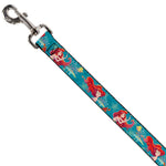 Dog Leash - The Little Mermaid Flounder and Sebastian Under the Sea Greens